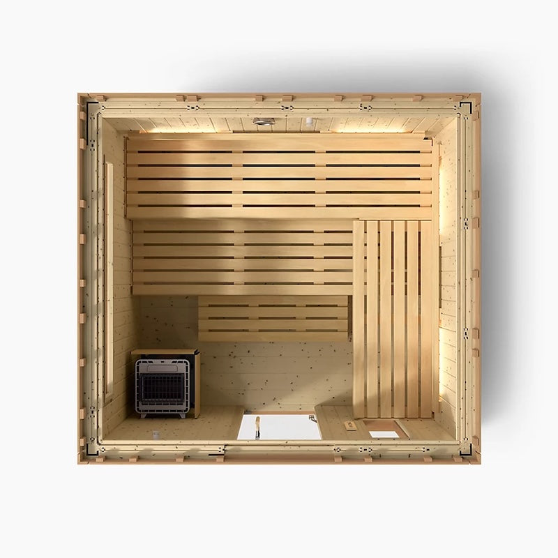 Kohler C2 Outdoor Sauna – Douglas Fir — Douglas Fir sauna (view 4)