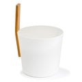 Kolo Sauna Bucket with straight handle, Bamboo/Aluminum, 1Gal - view 5