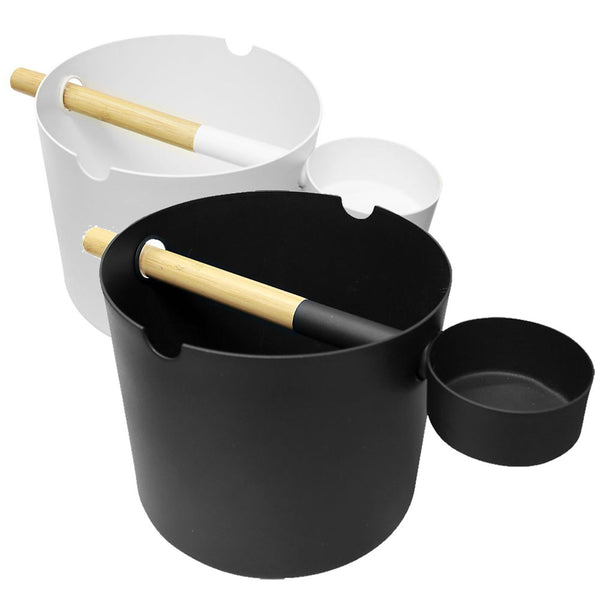 Kolo Sauna Bucket and Ladle Set, Bamboo/Aluminum, 1Gal - view 2