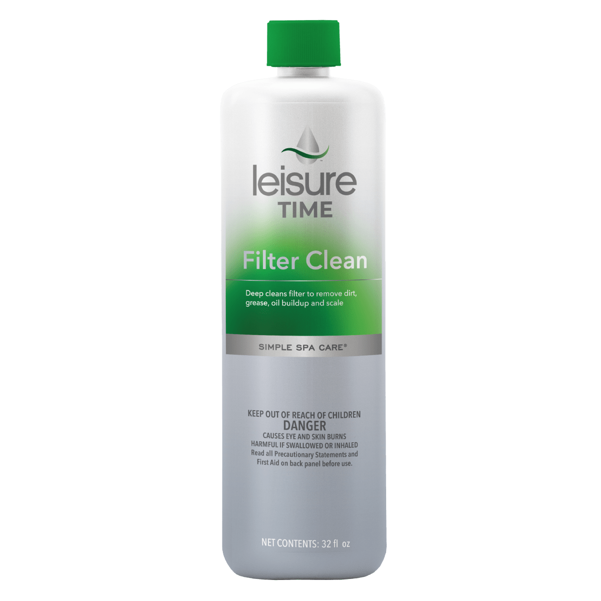 Filter Cleaner, Leisure Time, Spa Filter Cleaner, 1Qt Bottle — Leisure Time Part #O