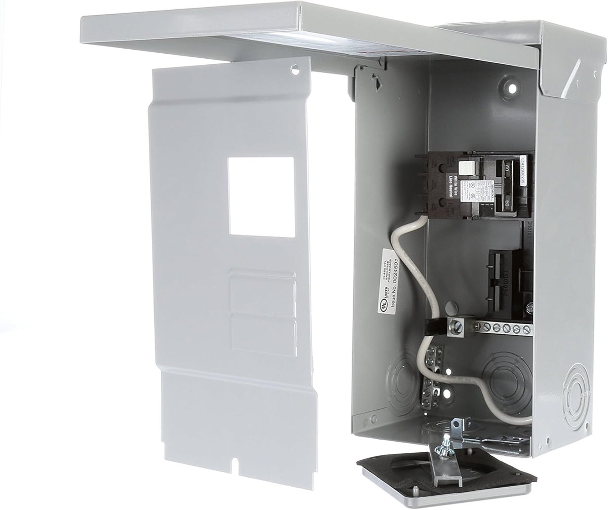 GFCI 4/8 Weatherproof Load Center, Ground Bar, 60 Amp — Siemens Part #W0408ML1125-60