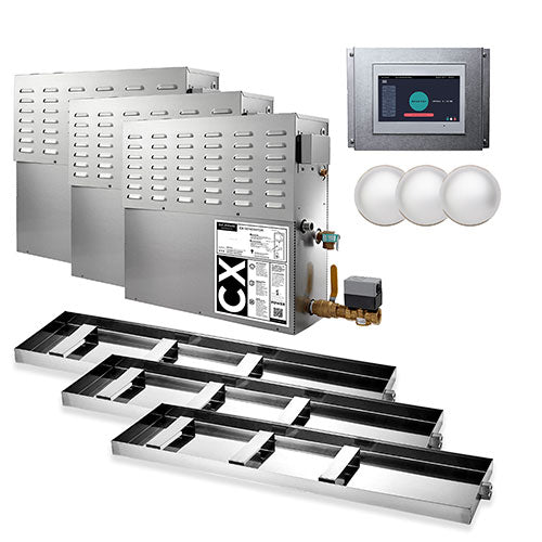 Mr.Steam CX 30kW Commercial Steam Generator with Integrated Control & Steamhead (240V/3)