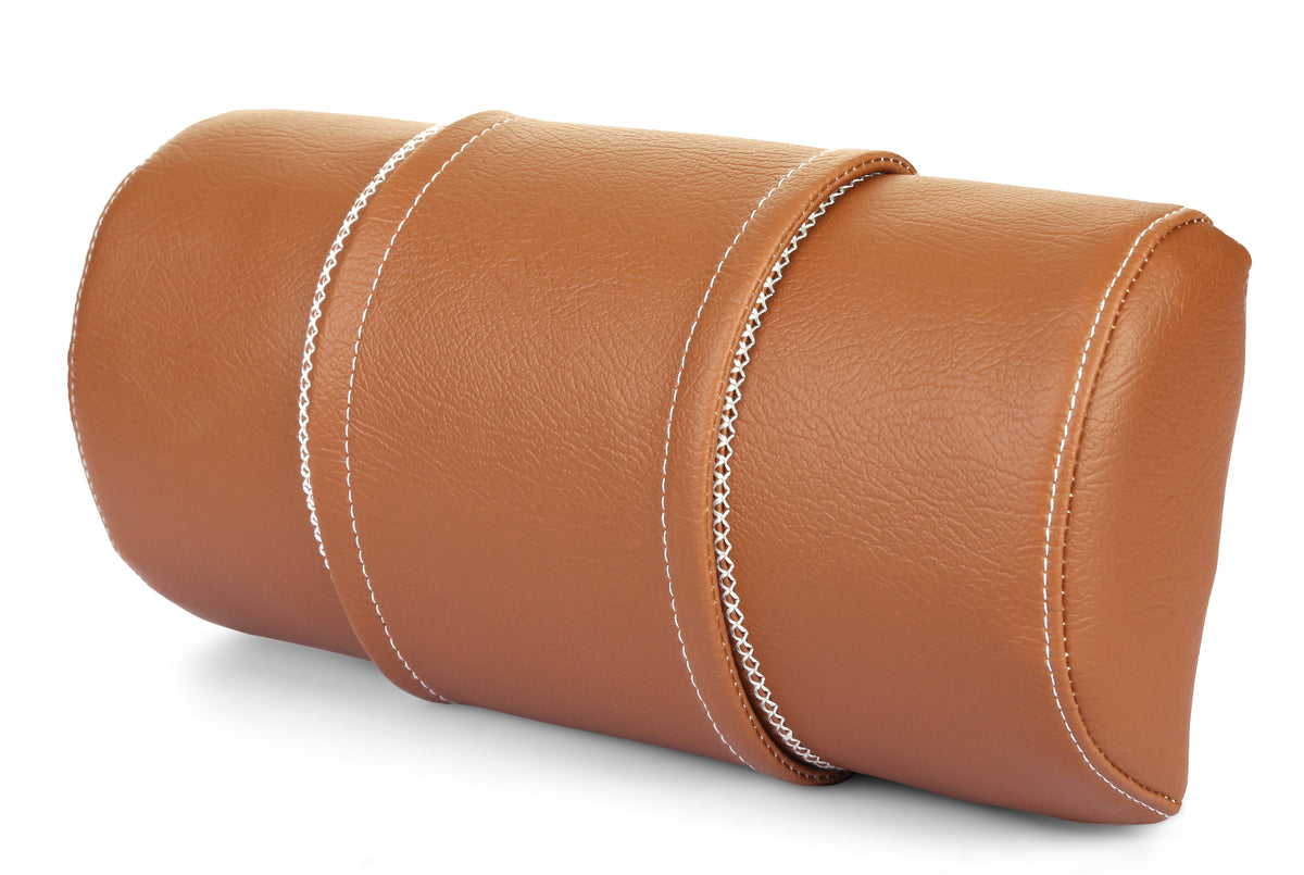 PROAQUA HEADREST PILLOW BROWN/WHITE STITCHING — ProAqua Part #PA-HEAD REST-BRN