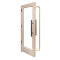 Prosaunas Douglas Fir Sauna Door, Hemlock Jamb, Dual-Pane Insulated Glass