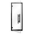 Prosaunas Prehung Clear Glass Sauna Door, Black Alder Frame - view 2