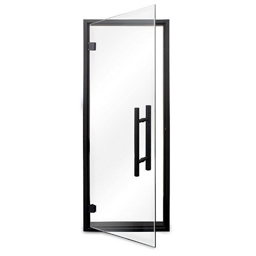 Prosaunas Prehung Clear Glass Sauna Door, Black Alder Frame - view 2