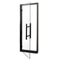 Prosaunas Prehung Clear Glass Sauna Door, Black Alder Frame - view 3