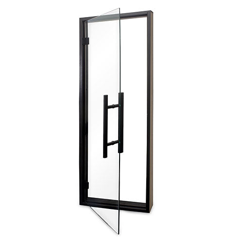 Prosaunas Prehung Clear Glass Sauna Door, Black Alder Frame - view 3