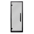Prosaunas Prehung Tinted Glass Sauna Door, Black Alder Frame