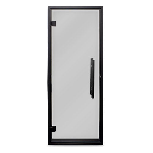Prosaunas Prehung Tinted Glass Sauna Door, Black Alder Frame