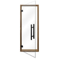 Prosaunas Prehung Clear Glass Sauna Door, Thermo-Aspen Frame - view 2