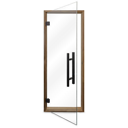 Prosaunas Prehung Clear Glass Sauna Door, Thermo-Aspen Frame - view 2