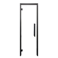 Prosaunas Prehung Clear Glass Sauna Door, Black Alder
