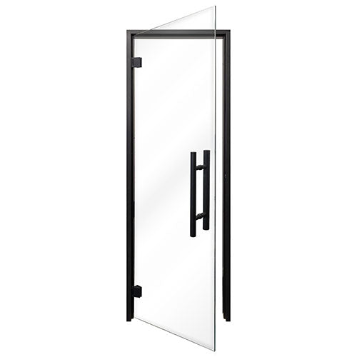 Prosaunas Prehung Clear Glass Sauna Door, Black Alder - view 2