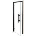Prosaunas Prehung Clear Glass Sauna Door, Black Alder - view 3