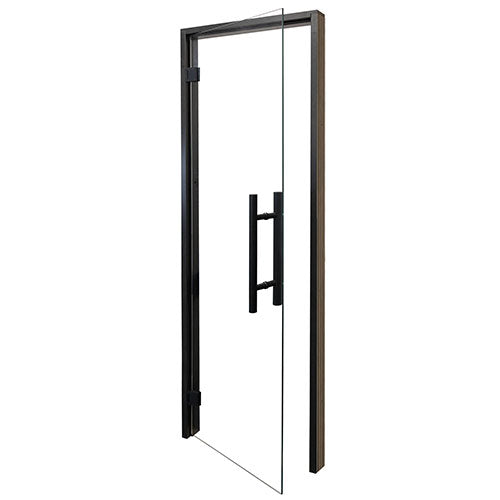 Prosaunas Prehung Clear Glass Sauna Door, Black Alder - view 3