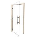 Prosaunas Prehung ADA Clear Glass Sauna Door, Aspen - view 3