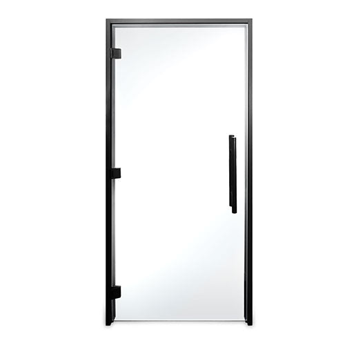 Prosaunas Prehung ADA Clear Glass Sauna Door, Black Alder