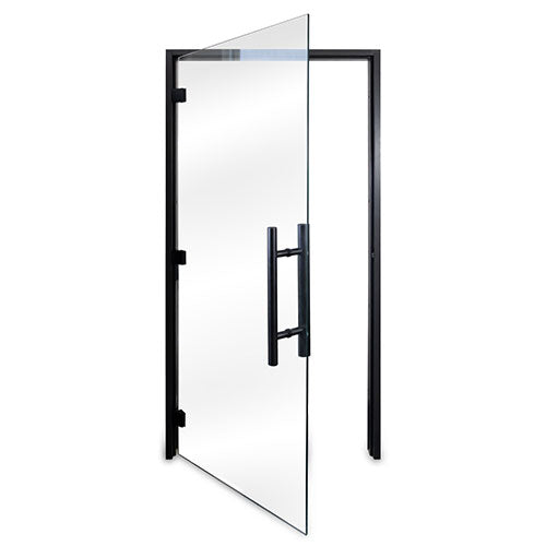 Prosaunas Prehung ADA Clear Glass Sauna Door, Black Alder - view 2