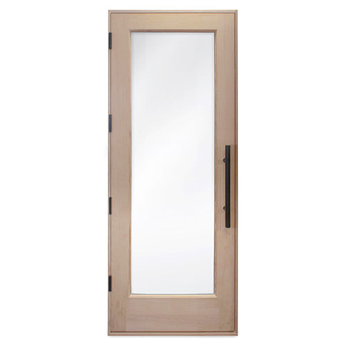Prosaunas Douglas Fir Sauna Door, Hemlock Jamb, Dual-Pane Insulated Glass - view 2