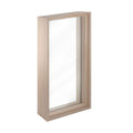 Prosaunas Hemlock Tempered Dual Pane Clear Glass Sauna Window with Hemlock Jamb