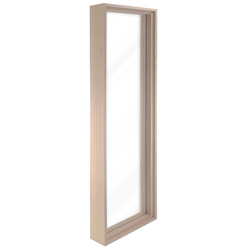 Prosaunas Hemlock Tempered Dual Pane Glass Sauna Window with Hemlock Jamb