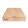 Prosaunas Sauna Wood, Vertical Grain, Smooth 4 Sides Eased Edges, Bench Material - view 4