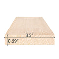 Prosaunas Sauna Wood, Vertical Grain, Clear, Smooth 4 Sides Eased Edges, Bench Material - view 4