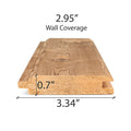 Prosaunas Sauna Wood, Select Tight Knot, Tongue & Groove, V-Joint on 2 Edges of the Smooth Face, Wall Material - view 2