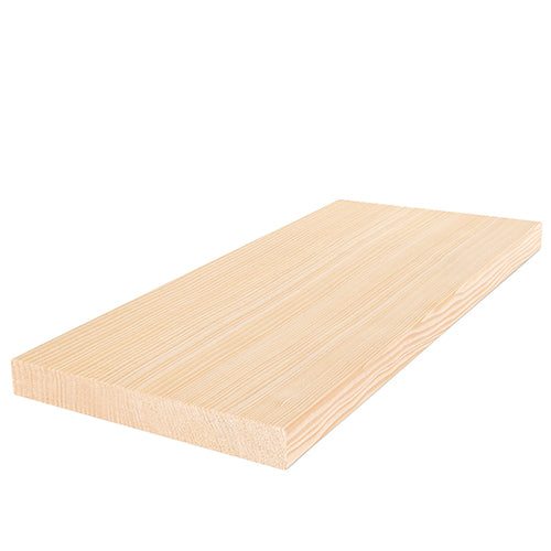 Prosaunas Sauna Wood, Vertical Grain, Smooth 4 Sides, Eased Edges, Bench Material