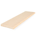 Prosaunas Sauna Wood, Vertical Grain, Clear Grade A+, Tongue & Groove, V-Joint on 2 Edges of the Smooth Face, Wall Material