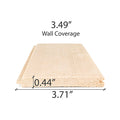 Prosaunas Sauna Wood, Vertical Grain, Clear Grade A+, Tongue & Groove, V-Joint on 2 Edges of the Smooth Face, Wall Material - view 4