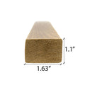 Prosaunas Sauna Wood, Smooth 4 Sides, Eased Edges, Trim Moulding, SHP Profile - view 3