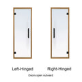 Prosaunas Prehung Clear Glass Sauna Door, Aspen Frame - view 3