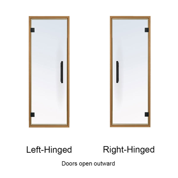 Prosaunas Prehung Clear Glass Sauna Door, Aspen Frame - view 3