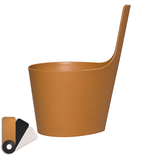 Rento Sauna Bucket, Straight Handle, Recyclable Biocomposite, 5 Liters