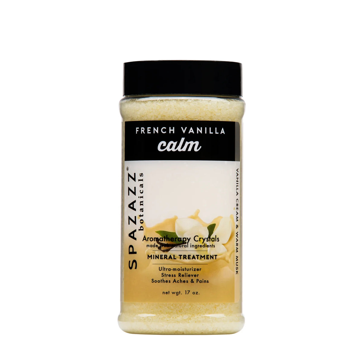 Botanicals Crystal & Elixir: French Vanilla - Calm 17oz — Spazazz Part #SZ102