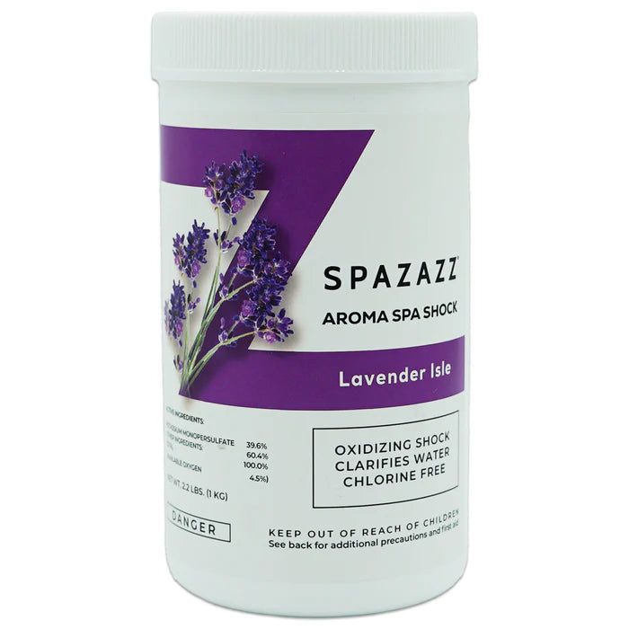 Aroma Spa Shock: Aroma Spa Shock Lavender Isle 2.2lbs — Spazazz Part #SZ151