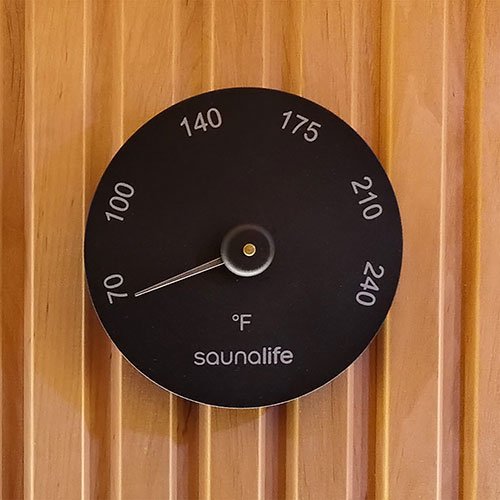 SaunaLife Sauna Thermometer Black