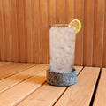 SaunaLife Drink Holder and Scent Reservoir, Carved Soapstone