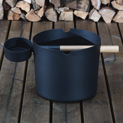 saunalife black sauna bucket