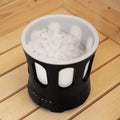 SaunaLife Bluetooth Sauna Bucket with Wireless Audio, Phone Connectivity, and Color Lighting