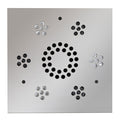 ThermaSol Serenity Essential Rainhead System, Chromotherapy and Audiotherapy, Square, Polished Chrome