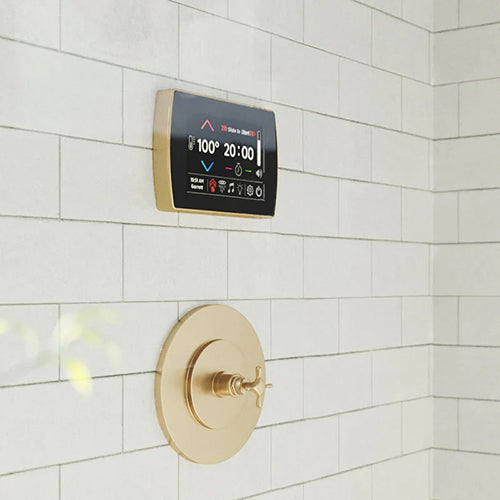 ThermaSol Signatouch 5 Inch Steam Shower Control in Use