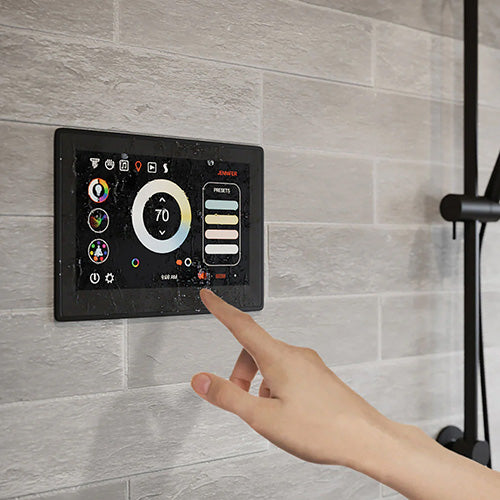 ThermaSol ThermaTouch2 15 Inch Steam Shower Control Color Selection in Use