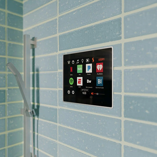 ThermaSol ThermaTouch2 15 Inch Steam Shower Control App Selection in Use