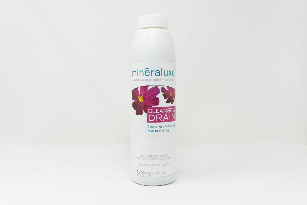 Cleanse & Drain, Cleans Hot Tub Plumbing — Mineraluxe Part #UML09737