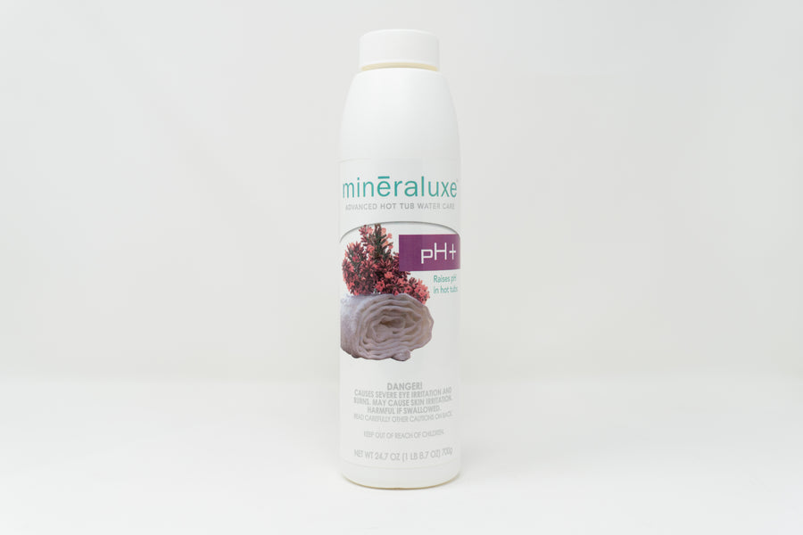 pH Plus Raises pH in Hot Tub Water 25 oz — Mineraluxe Part #UML09741