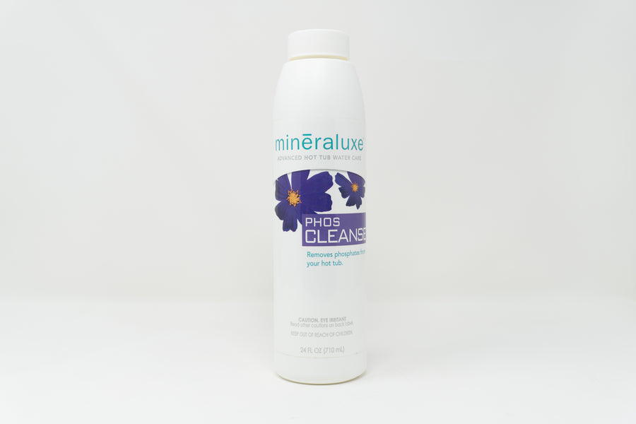 Phos Cleanse Removes Phosphates from Hot Tub 24 oz — Mineraluxe Part #UML09765