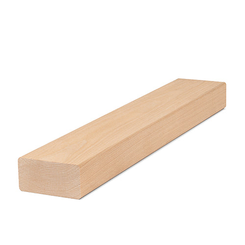 Prosaunas Sauna Wood, Smooth 4 Sides Eased Edges, SHP Profile, Bench Material